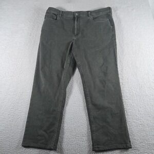 Faherty Brand Stretch Terry 5-Pocket Pants Slate Gray Mens 38x28 Casual
